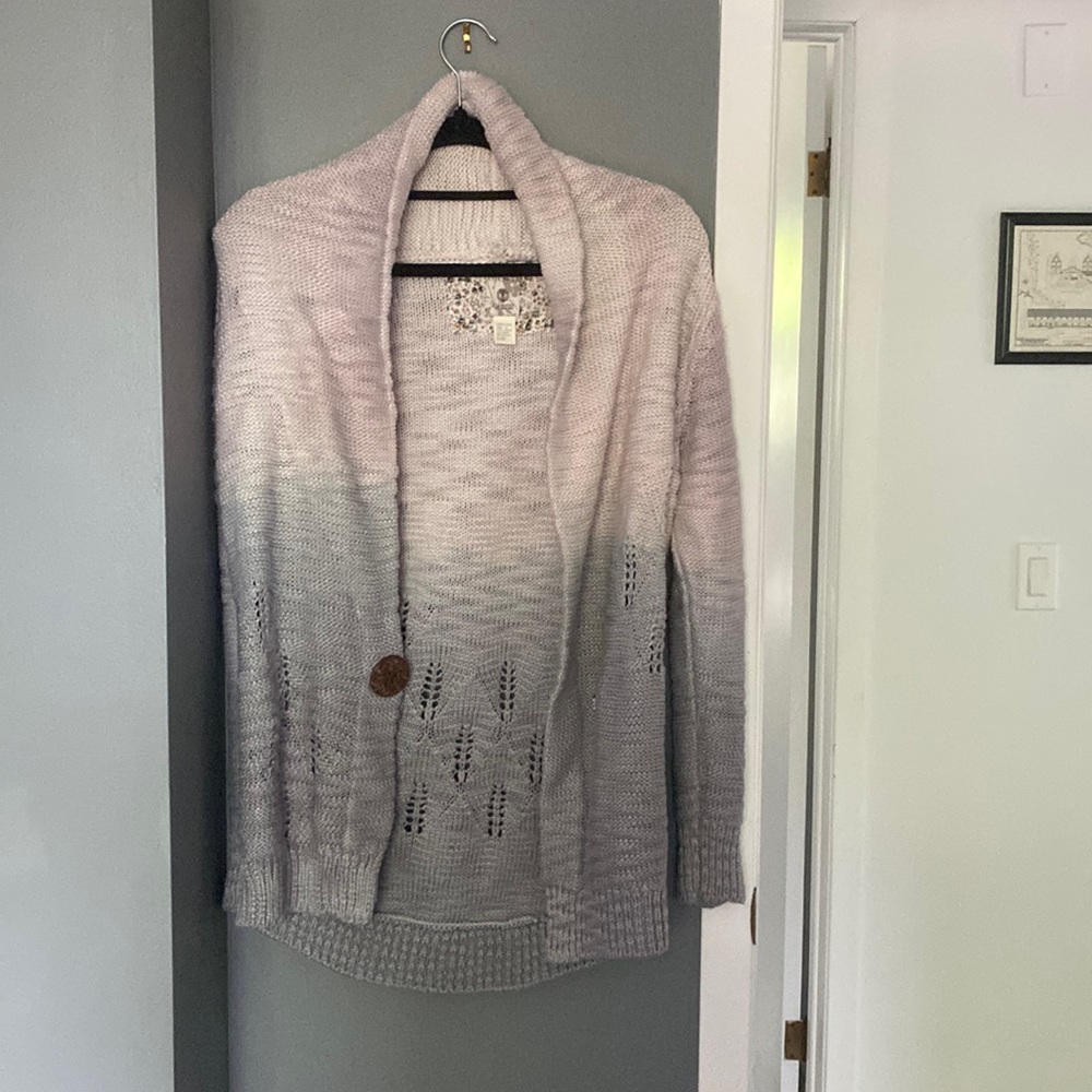 Purple ombré element sweater